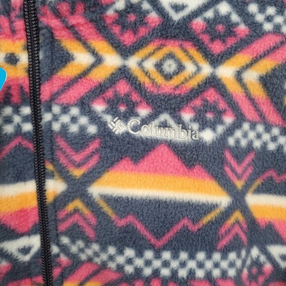 Columbia Benton Springs Long Sleeve Hoodie Girls Size Large NWT Half Zip Aztec - Picture 6 of 15